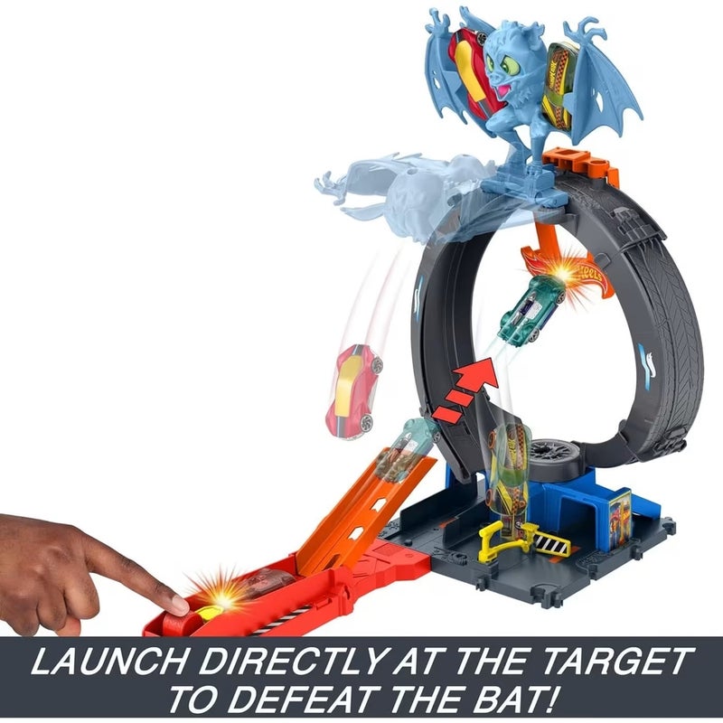 Mattel Games Mattel - Hot Wheels City Bat Loop Attack Track Playset - HTN78 - Image 3